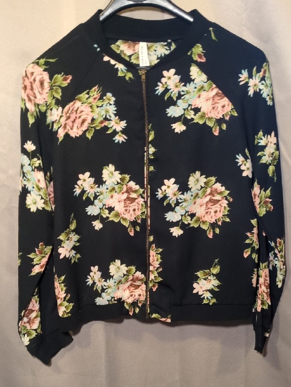 Live 4 Truth Black Jacket with Pink & Green Floral Print